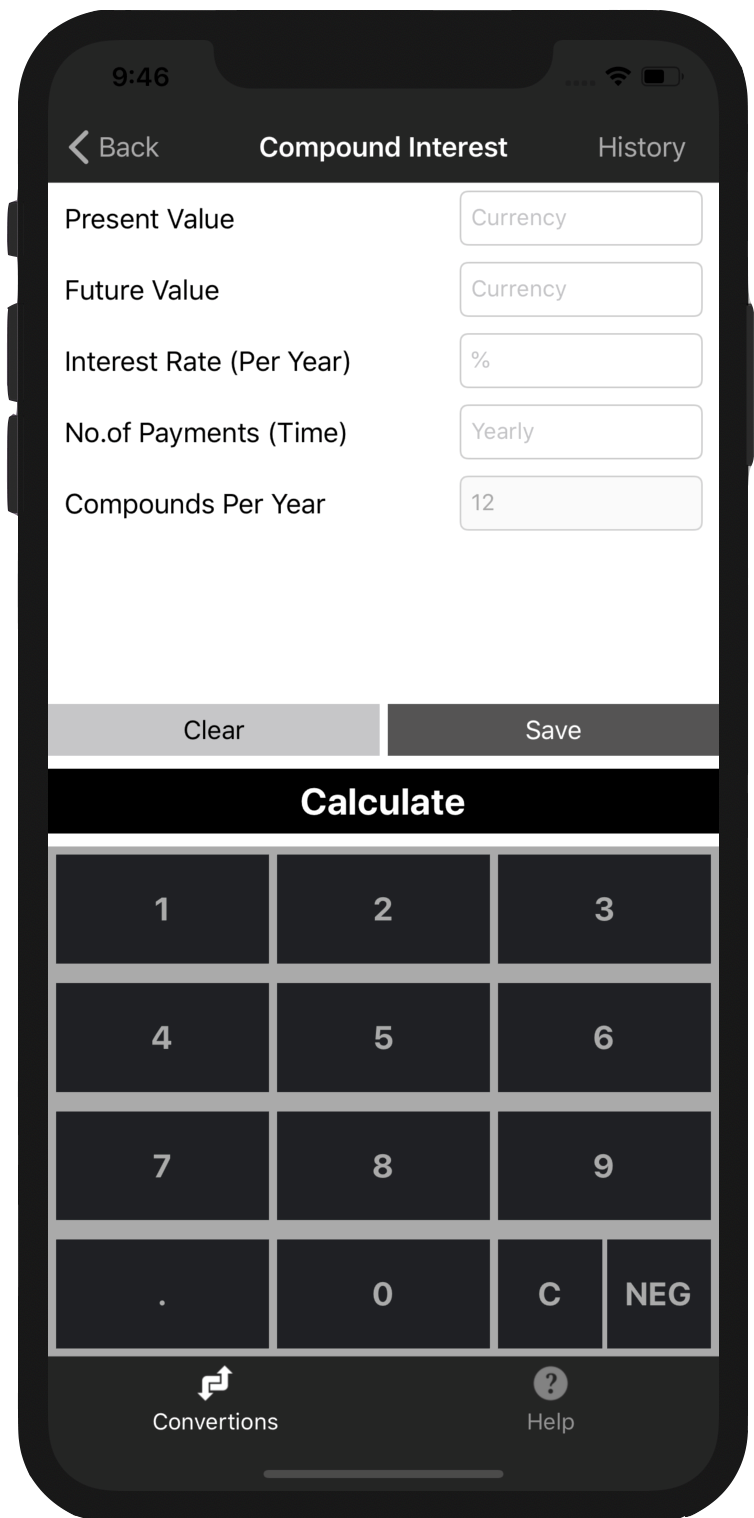 Compound Interest Screen